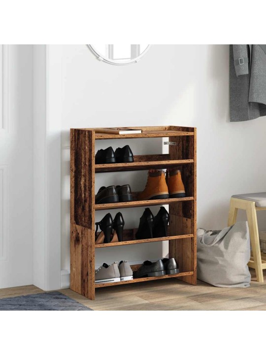 Botník old wood 60x25x81 kompozitní dřevo