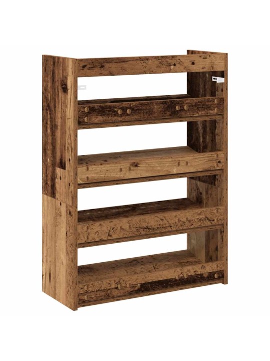 Botník old wood 60x25x81 kompozitní dřevo