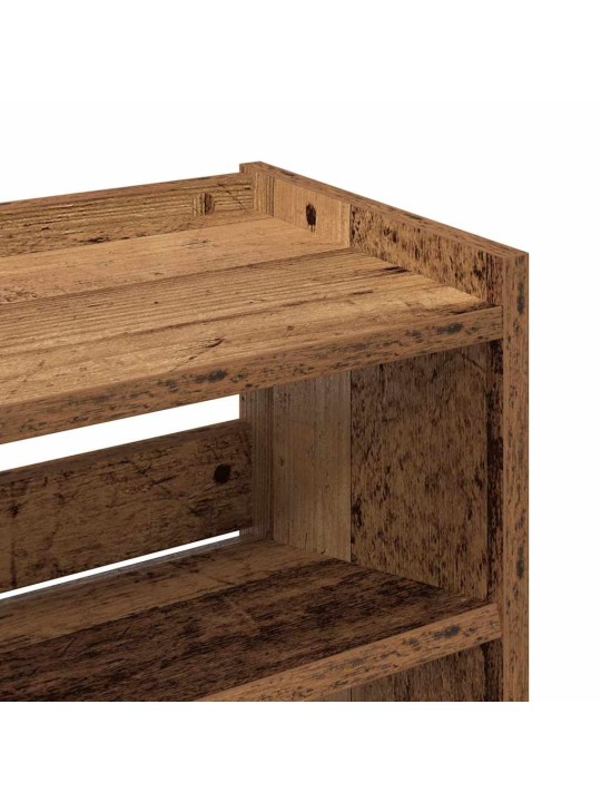 Botník old wood 60x25x81 kompozitní dřevo