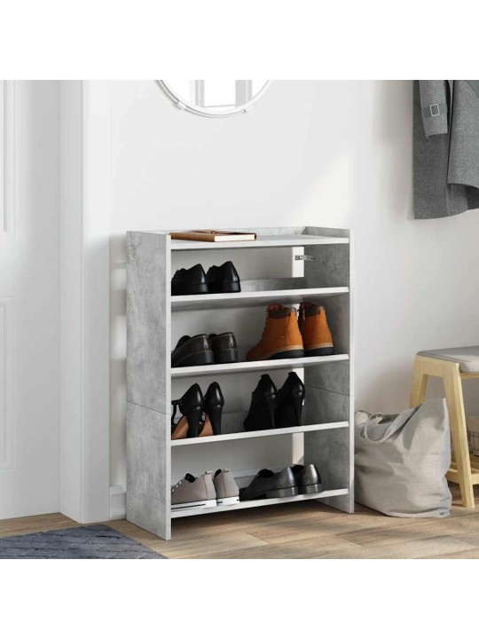 Botník betonově šedý 60x25x62 cm kompozitní dřevo
