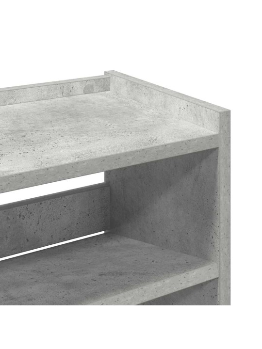 Botník betonově šedý 60x25x62 cm kompozitní dřevo