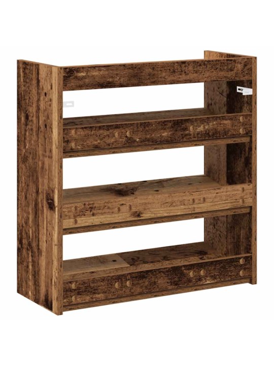 Botník old wood 60x25x62 kompozitní dřevo