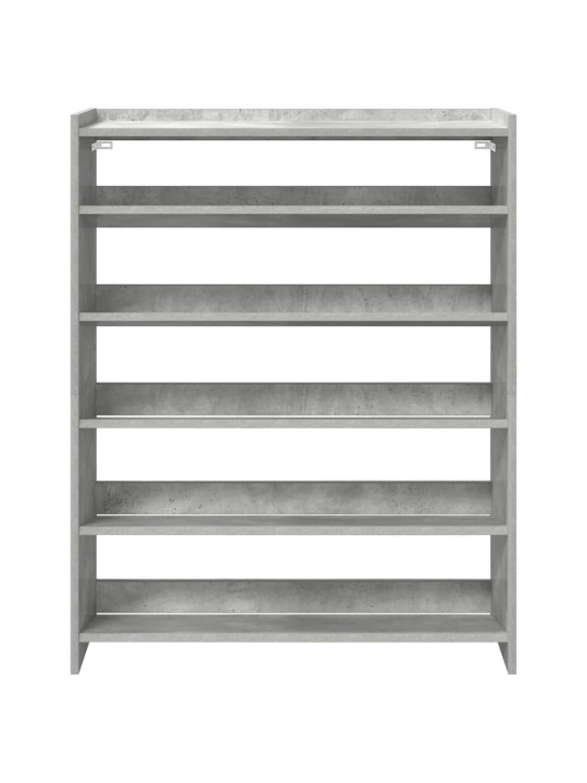 Botník betonově šedý 80x25x100 cm kompozitní dřevo