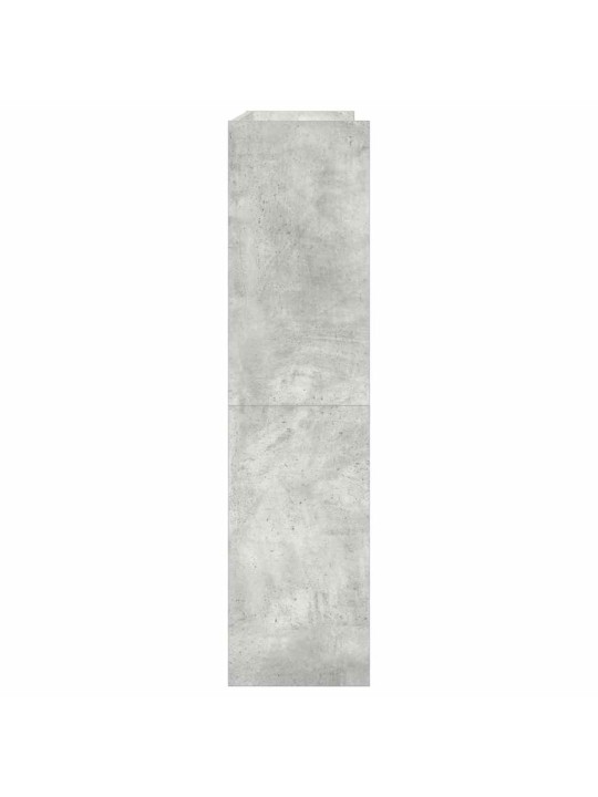 Botník betonově šedý 80x25x100 cm kompozitní dřevo