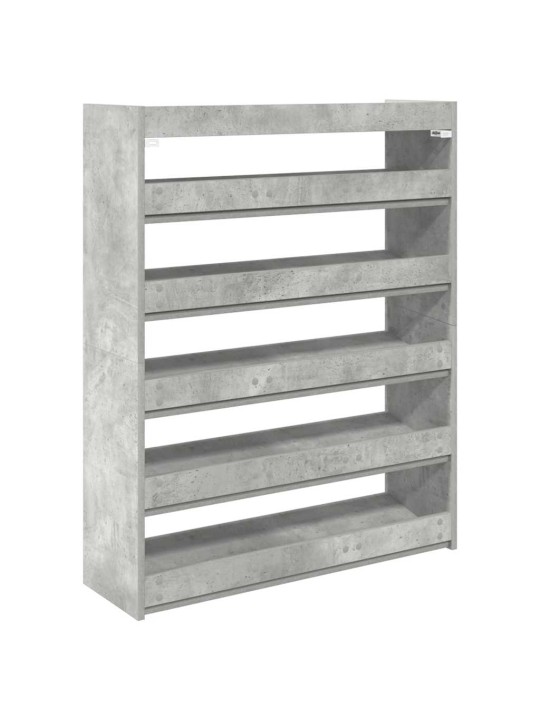 Botník betonově šedý 80x25x100 cm kompozitní dřevo