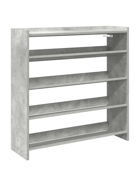Botník betonově šedý 80x25x81 cm kompozitní dřevo