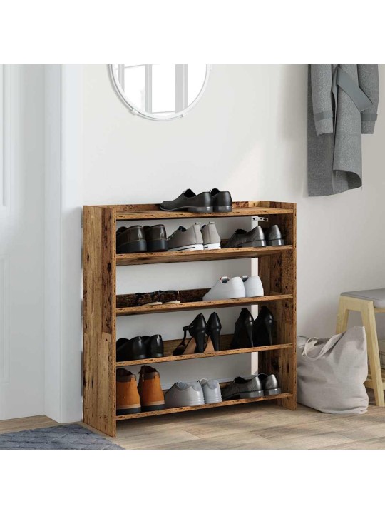 Botník old wood 80x25x81 kompozitní dřevo