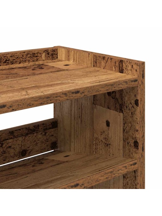 Botník old wood 80x25x81 kompozitní dřevo