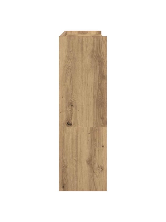 Botník dub artisan 80x25x81 cm kompozitní dřevo