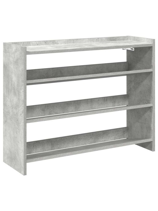Botník betonově šedý 80x25x62 cm kompozitní dřevo