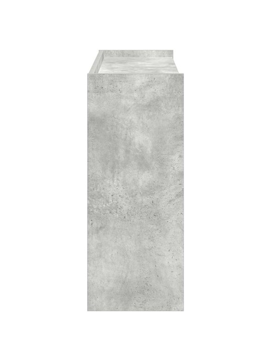 Botník betonově šedý 80x25x62 cm kompozitní dřevo