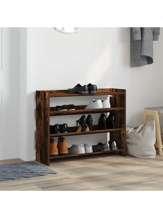 Botník kouřový dub 80x25x62 cm kompozitní dřevo