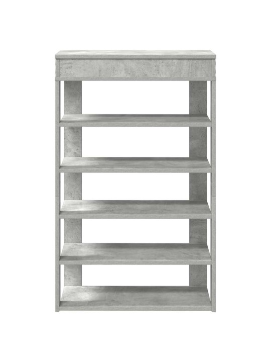 Botník betonově šedý 60x30x98 cm kompozitní dřevo