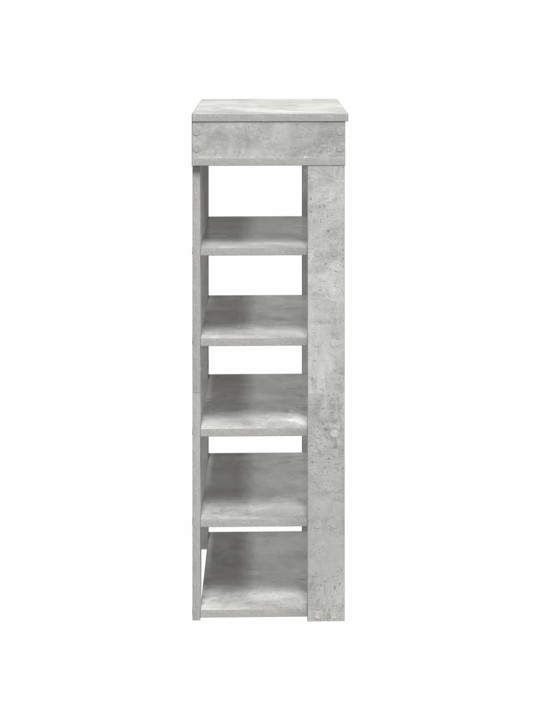 Botník betonově šedý 60x30x98 cm kompozitní dřevo