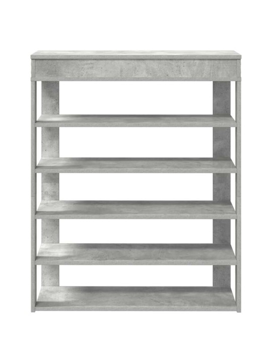 Shoe rack betonově dub 80x30x98 cm kompozitní dřevo