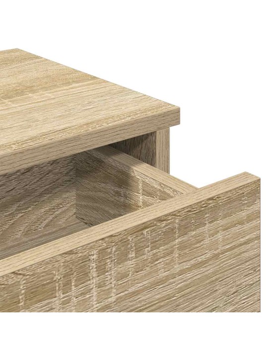 Nástěnná police se zásuvkami dub sonoma 100x37,5x19 cm kompozit