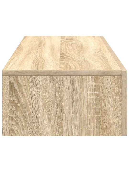 Nástěnná police se zásuvkami dub sonoma 60x26,5x15 cm kompozit