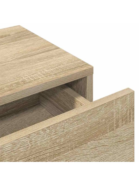 Nástěnná police se zásuvkami dub sonoma 60x26,5x15 cm kompozit
