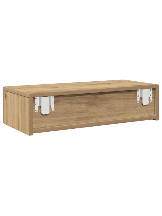 Nástěnná police se zásuvkami dub artisan 60x26,5x15 cm kompozit
