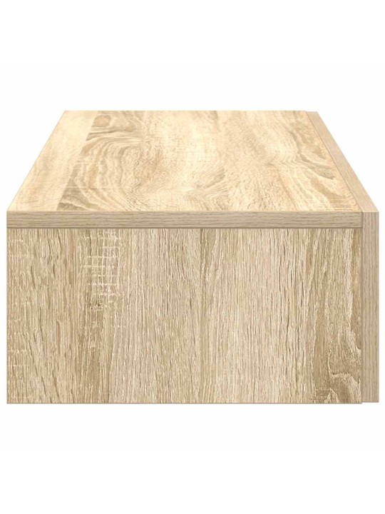 Nástěnná police se zásuvkami dub sonoma 80x33x17 cm kompozit