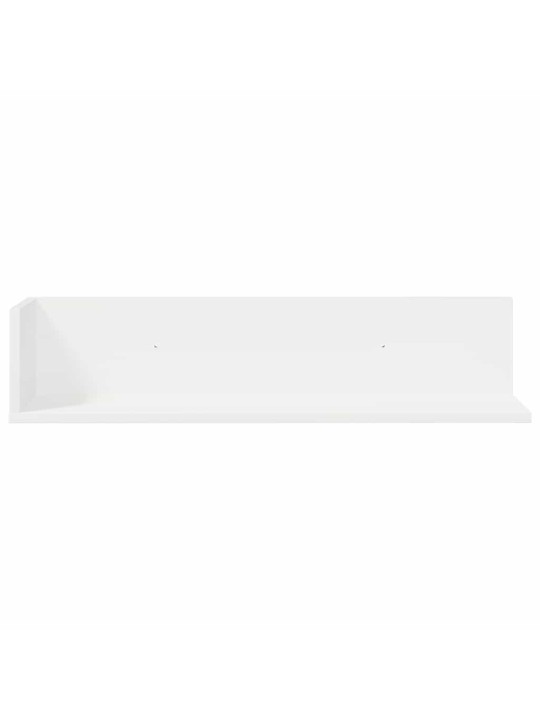 Nástěnné police 2 ks bílé 75 x 16,5 x 16,5 cm kompozitní dřevo