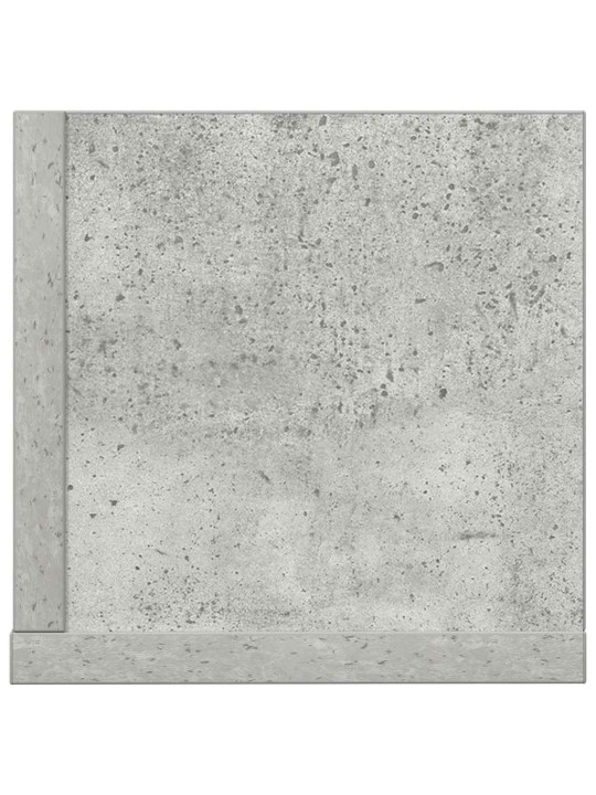 Nástěnné police 2 ks betonově šedé 75 x 16,5 x 16,5 cm kompozit