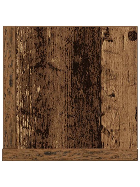Nástěnné police 2 ks old wood 75x16,5x16,5 cm kompozitní dřevo