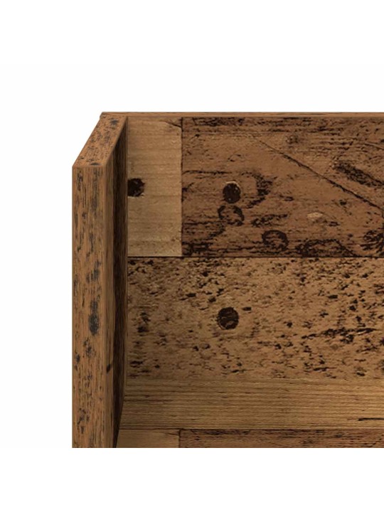 Nástěnné police 2 ks old wood 75x16,5x16,5 cm kompozitní dřevo