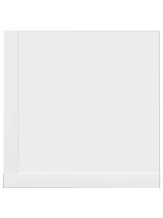 Nástěnné police 2 ks bílé 100 x 16,5 x 16,5 cm kompozitní dřevo