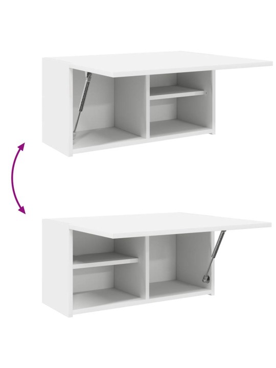 Koupelnová nástěnná skříňka bílá 60x25x30 cm kompozitní dřevo