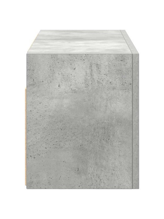 Koupelnová nástěnná skříňka betonově šedá 60x25x30 cm kompozit
