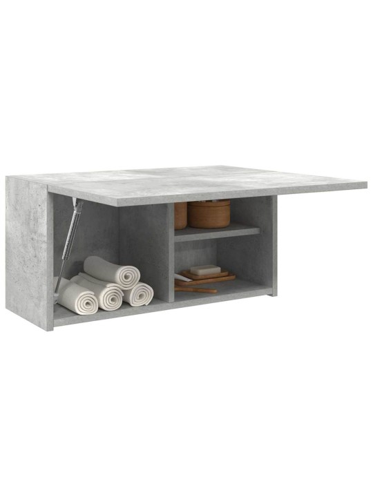 Koupelnová nástěnná skříňka betonově šedá 60x25x30 cm kompozit