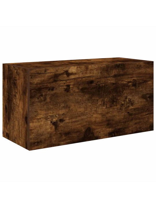 Koupelnová nástěnná skříňka kouřový dub 60x25x30 cm kompozit