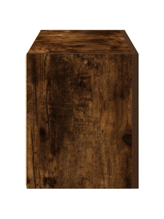 Koupelnová nástěnná skříňka kouřový dub 60x25x30 cm kompozit