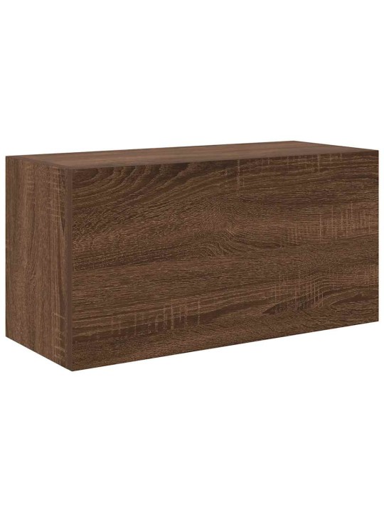Koupelnová nástěnná skříňka hnědý dub 60 x 25 x 30 cm kompozit