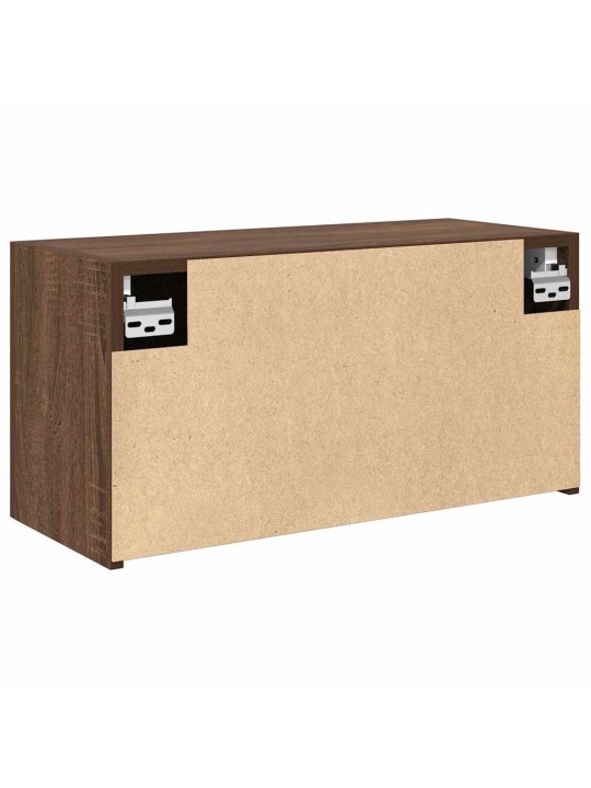Koupelnová nástěnná skříňka hnědý dub 60 x 25 x 30 cm kompozit