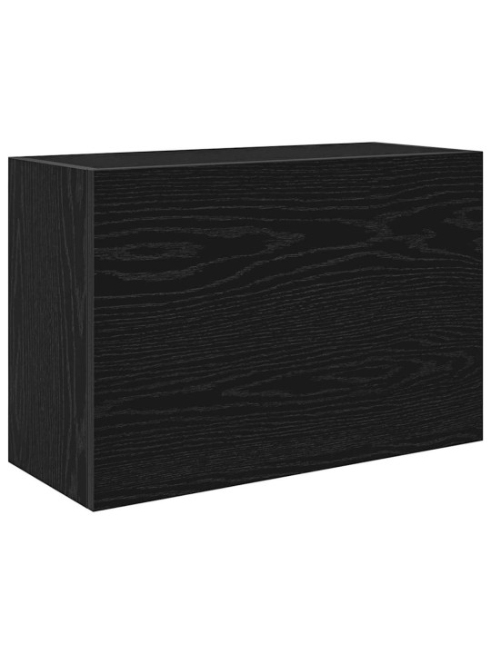 Koupelnová nástěnná skříňka černá 60x25x40 cm kompozitní dřevo