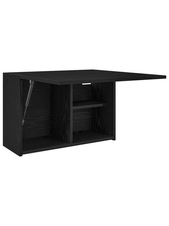 Koupelnová nástěnná skříňka černá 60x25x40 cm kompozitní dřevo