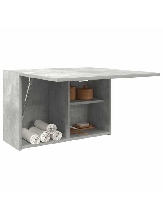 Koupelnová nástěnná skříňka betonově šedá 60x25x40 cm kompozit