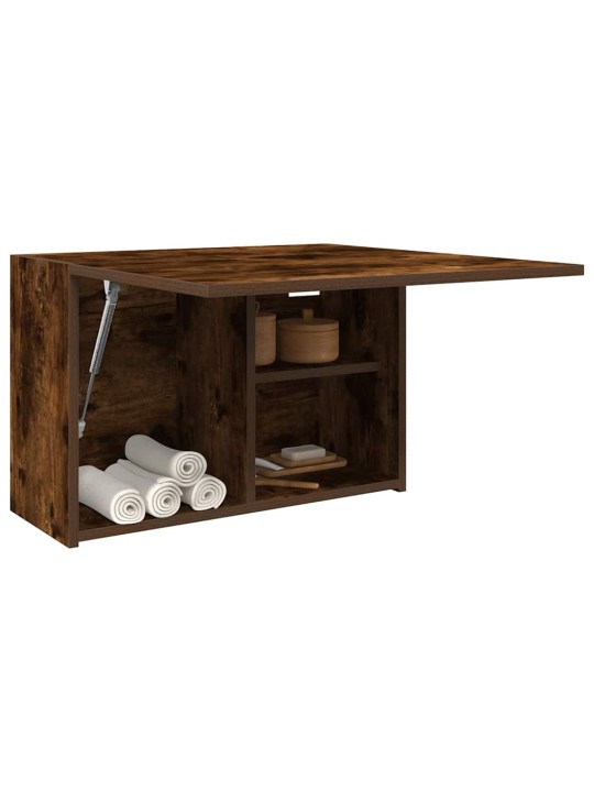 Koupelnová nástěnná skříňka kouřový dub 60x25x40 cm kompozit