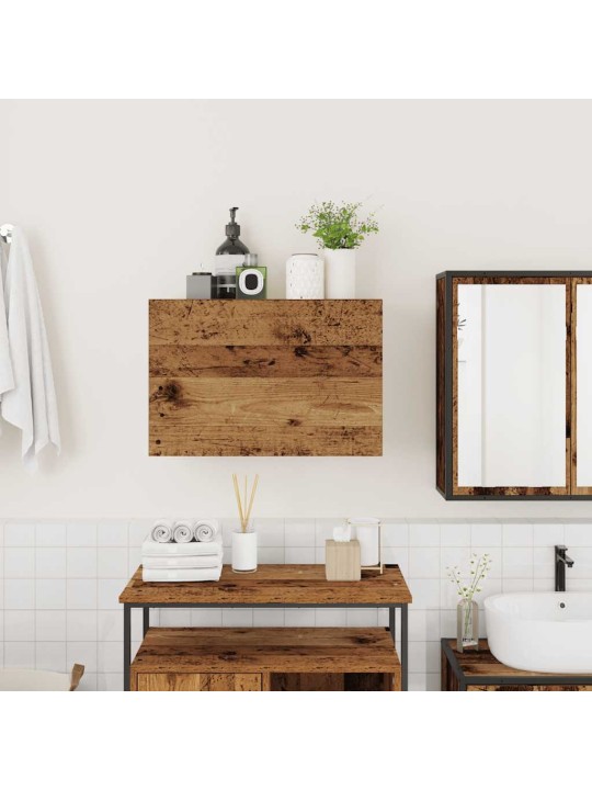 Koupelnová nástěnná skříňka old wood 60 x 25 x 40 cm kompozit