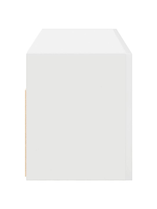 Koupelnová nástěnná skříňka bílá 80x25x30 cm kompozitní dřevo