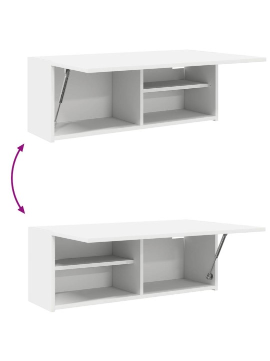 Koupelnová nástěnná skříňka bílá 80x25x30 cm kompozitní dřevo