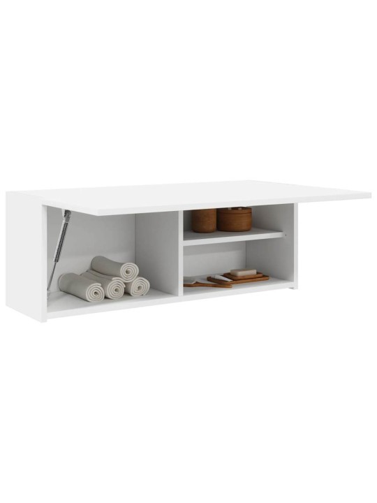Koupelnová nástěnná skříňka bílá 80x25x30 cm kompozitní dřevo