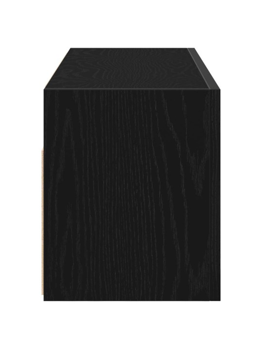 Koupelnová nástěnná skříňka černá 80x25x30 cm kompozitní dřevo