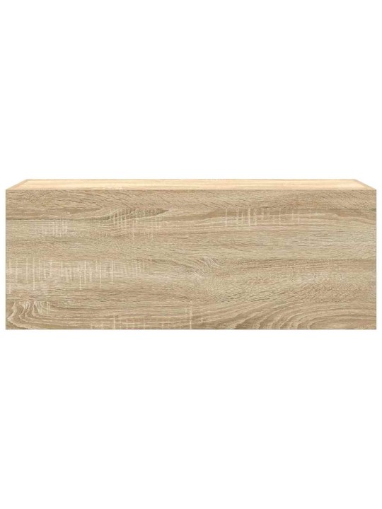 Koupelnová nástěnná skříňka dub sonoma 80x25x30 cm kompozit
