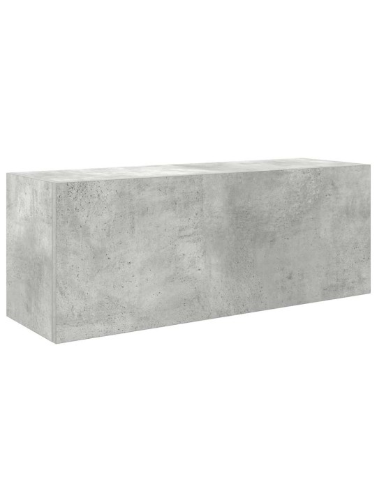 Koupelnová nástěnná skříňka betonově šedá 80x25x30 cm kompozit