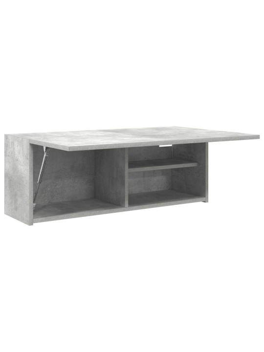 Koupelnová nástěnná skříňka betonově šedá 80x25x30 cm kompozit