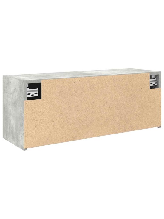 Koupelnová nástěnná skříňka betonově šedá 80x25x30 cm kompozit