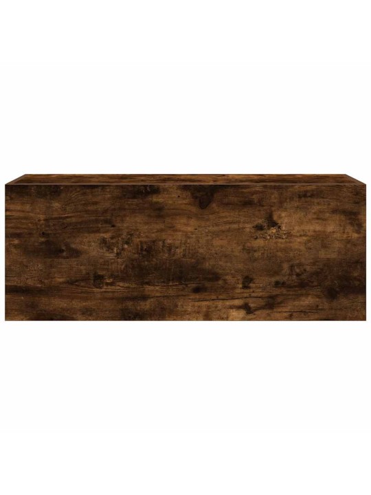 Koupelnová nástěnná skříňka kouřový dub 80x25x30 cm kompozit